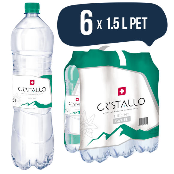 Cristallo Mineralwasser leicht prickelnd 6 x 1.5l