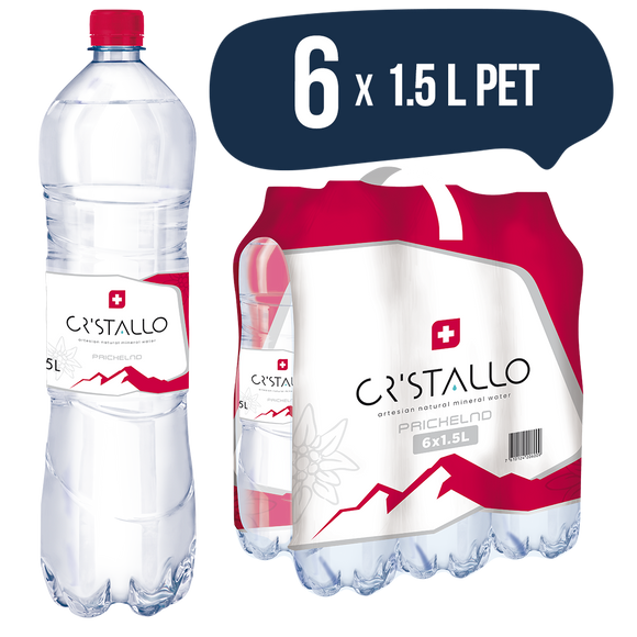 Cristallo Mineralwasser prickelnd 6 x 1.5l