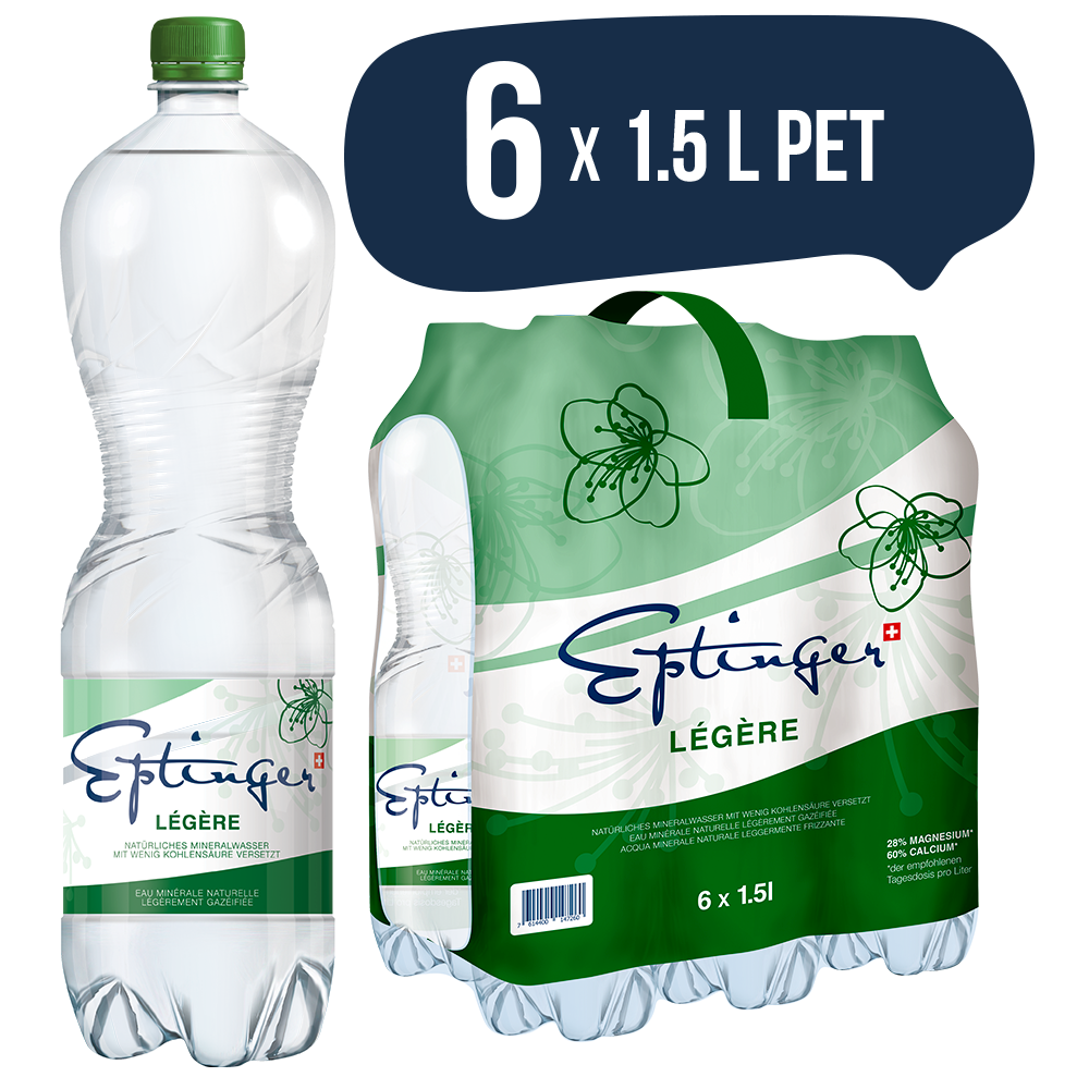 Eptinger Mineralwasser légère 6 x 1.5l