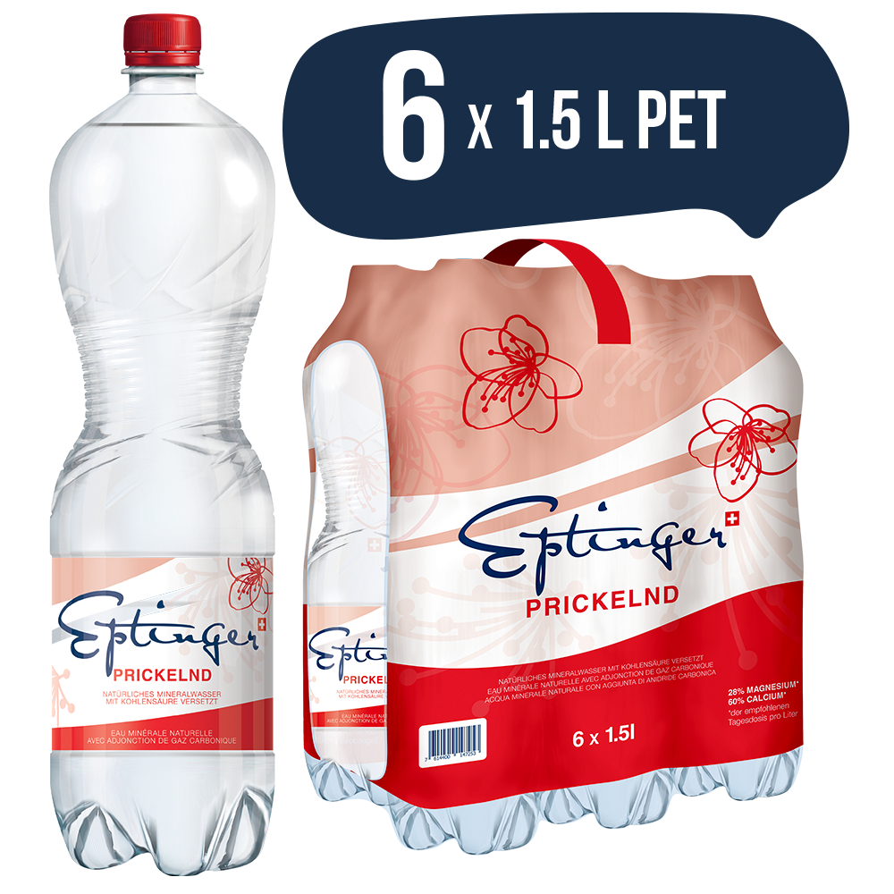 Eptinger Mineralwasser prickelnd 6 x 1.5l