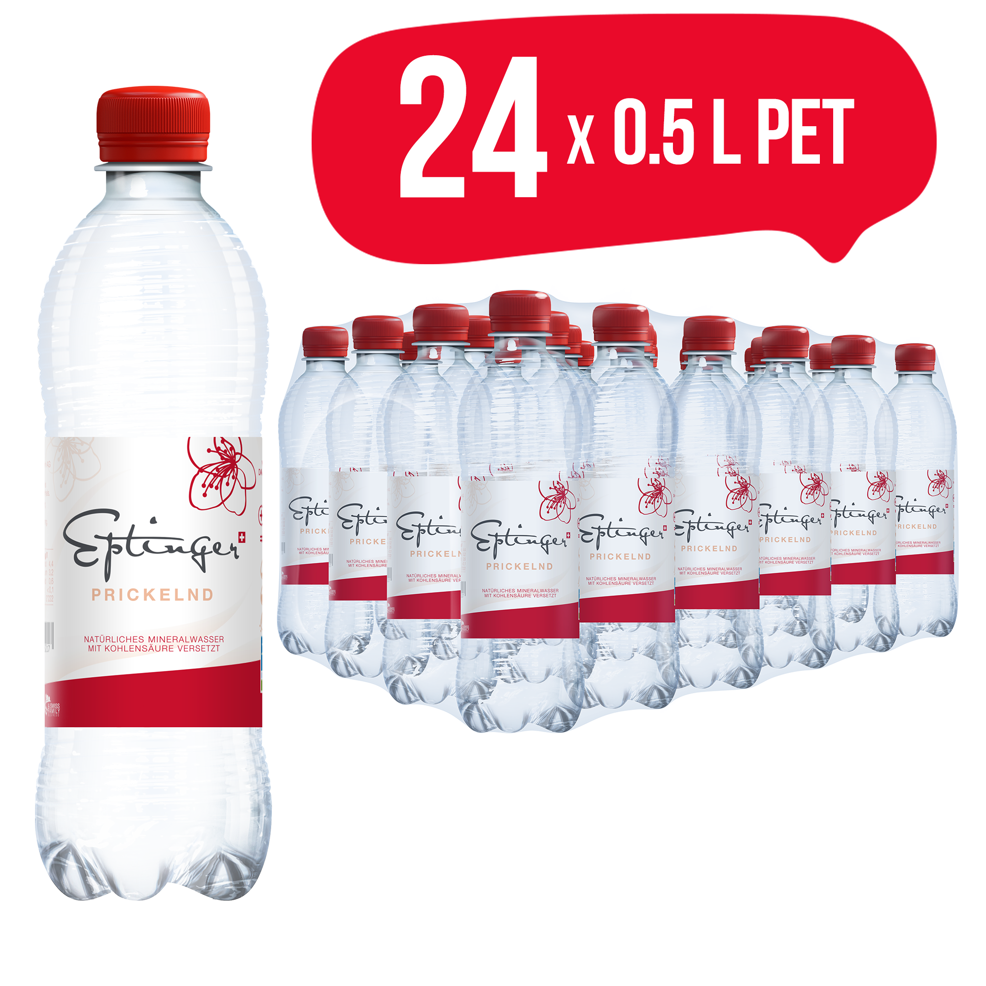 Eptinger Mineralwasser prickelnd 24 x 0.5l