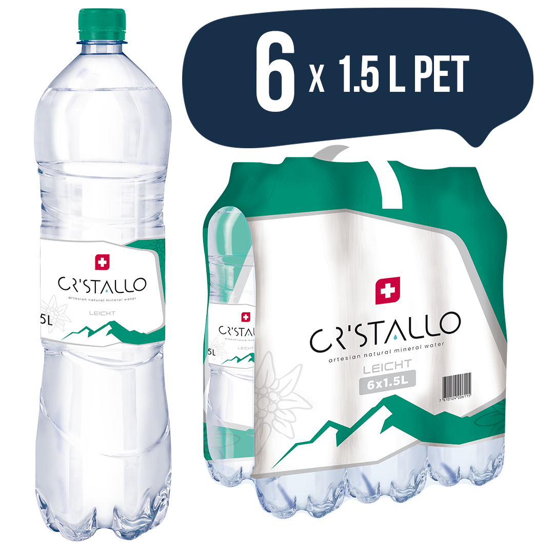 Cristallo Mineralwasser leicht prickelnd 6 x 1.5l