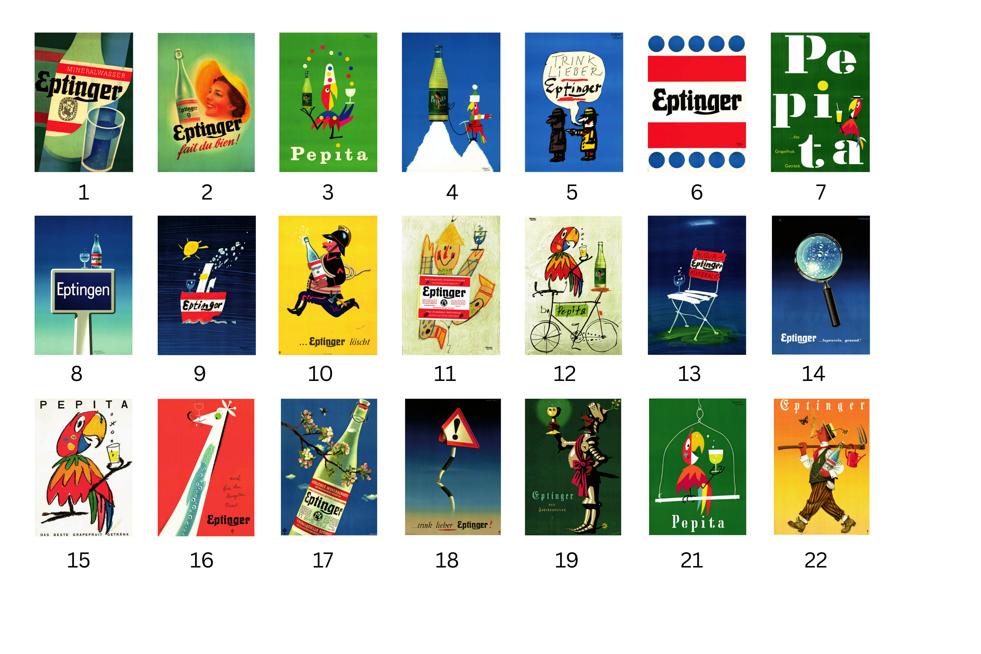 Herbert Leupin Plakat - Motiv wählbar